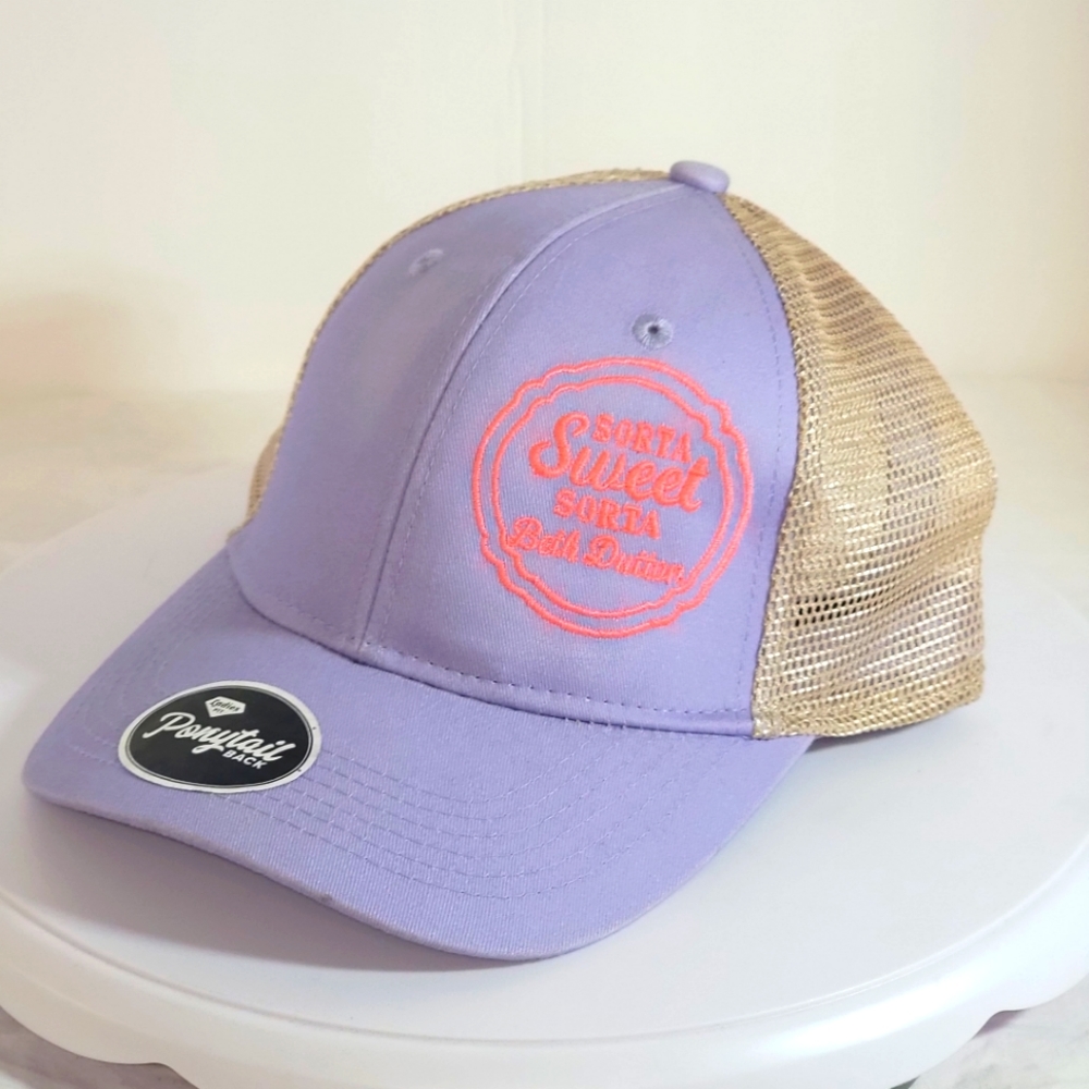 Women's fitted Ponytail hat